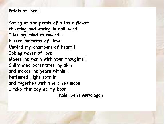 Petals of love !