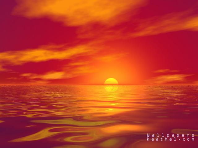 red sea sun